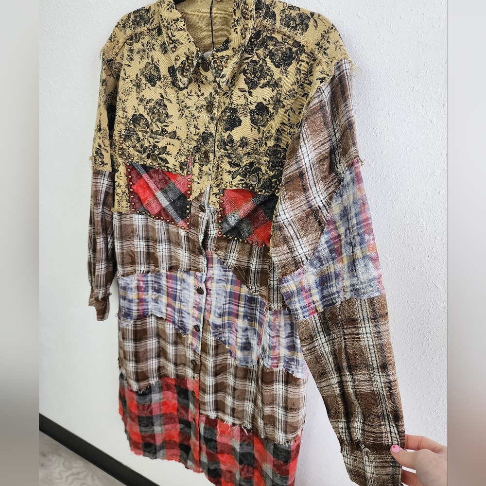 POL Patchwork Jacket/Duster - Picture 4 of 5